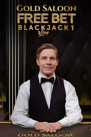 Gold Saloon Free Bet Blackjack Live